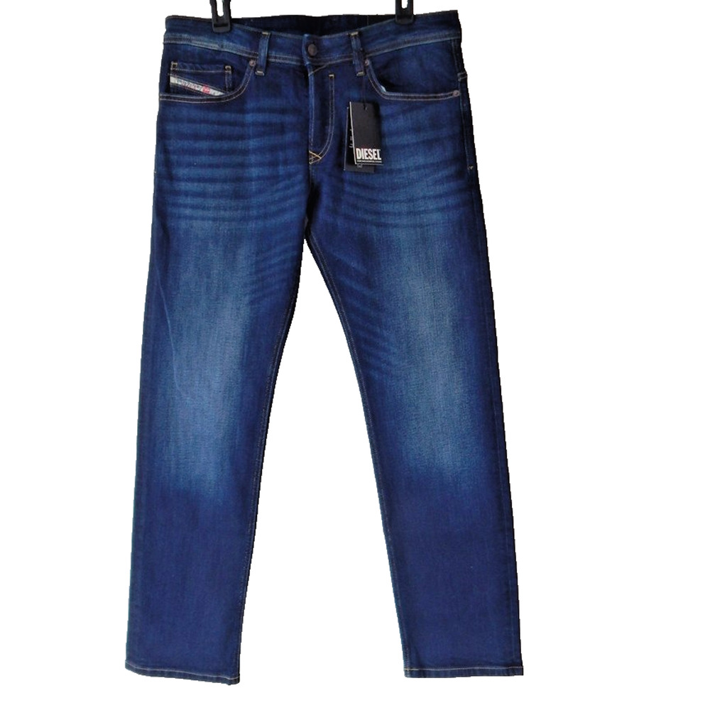 NWT Diesel SAFADO Trousers Jeans Straight Denim RB065 Dark Blue Men’s W33 L32